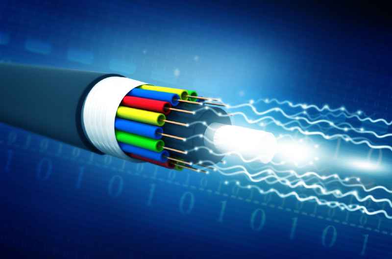 Foto de un Cable de Fibra Óptica, que significa los municipios donde Dialnet de Colombia tiene instalada esta tecnología